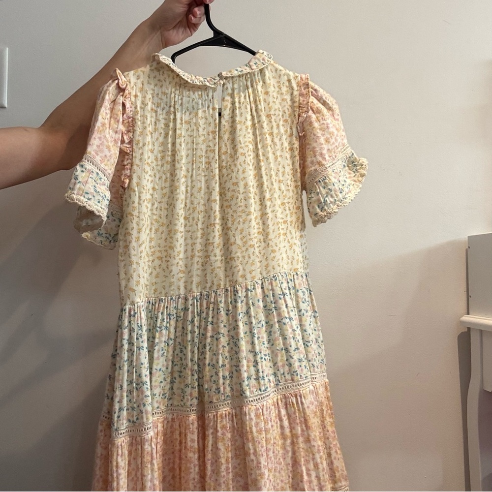 ZARA X SEA NYC Floral Ruffle Sleeve Dress